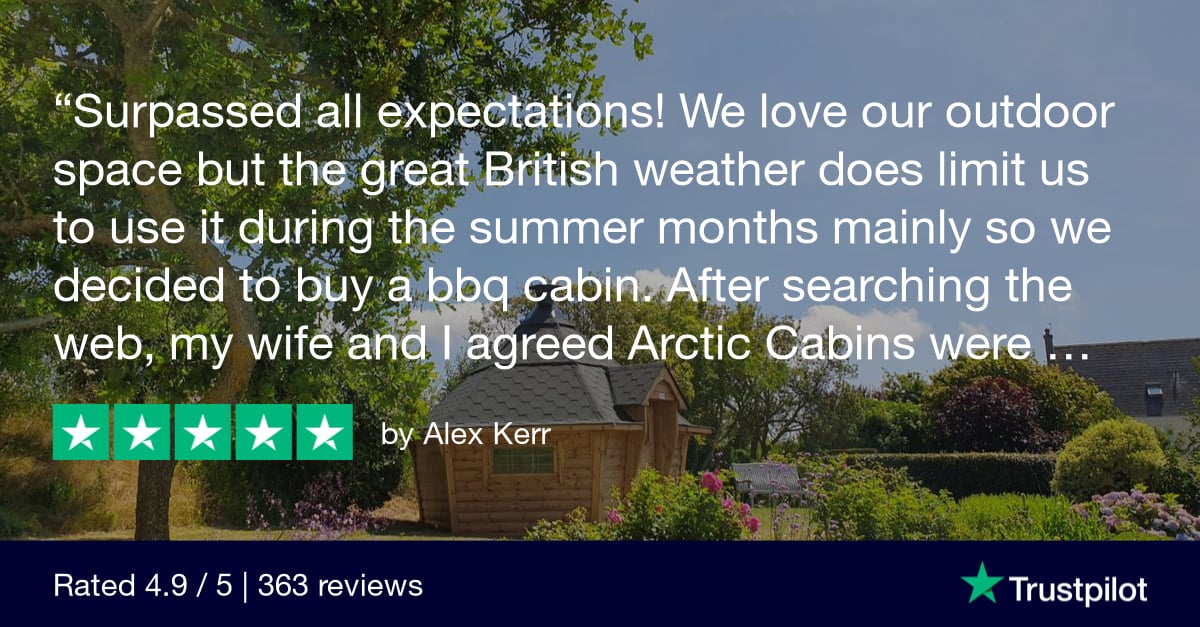 Arctic Cabins Trustpilot 5 star review