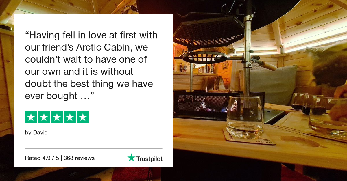 Trustpilot Review for Arctic Cabins grill houses