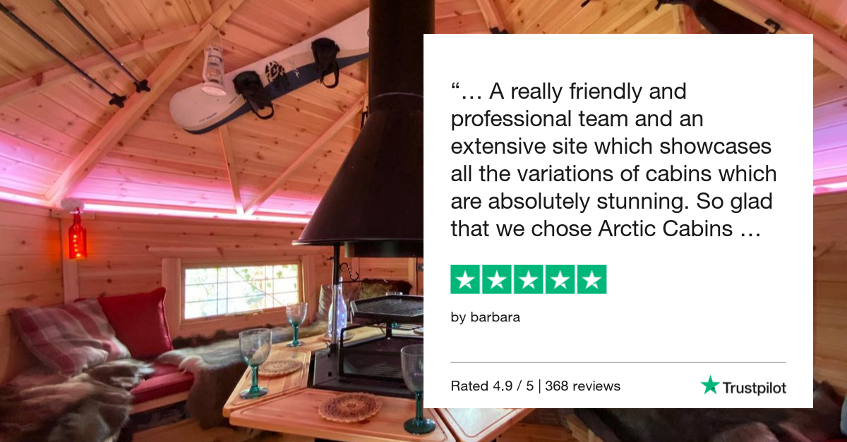 BBQ cabins customer review on Trustpilot