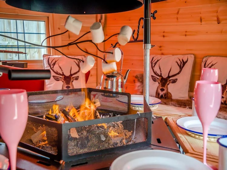barbecue cabins for all-weather entertainment