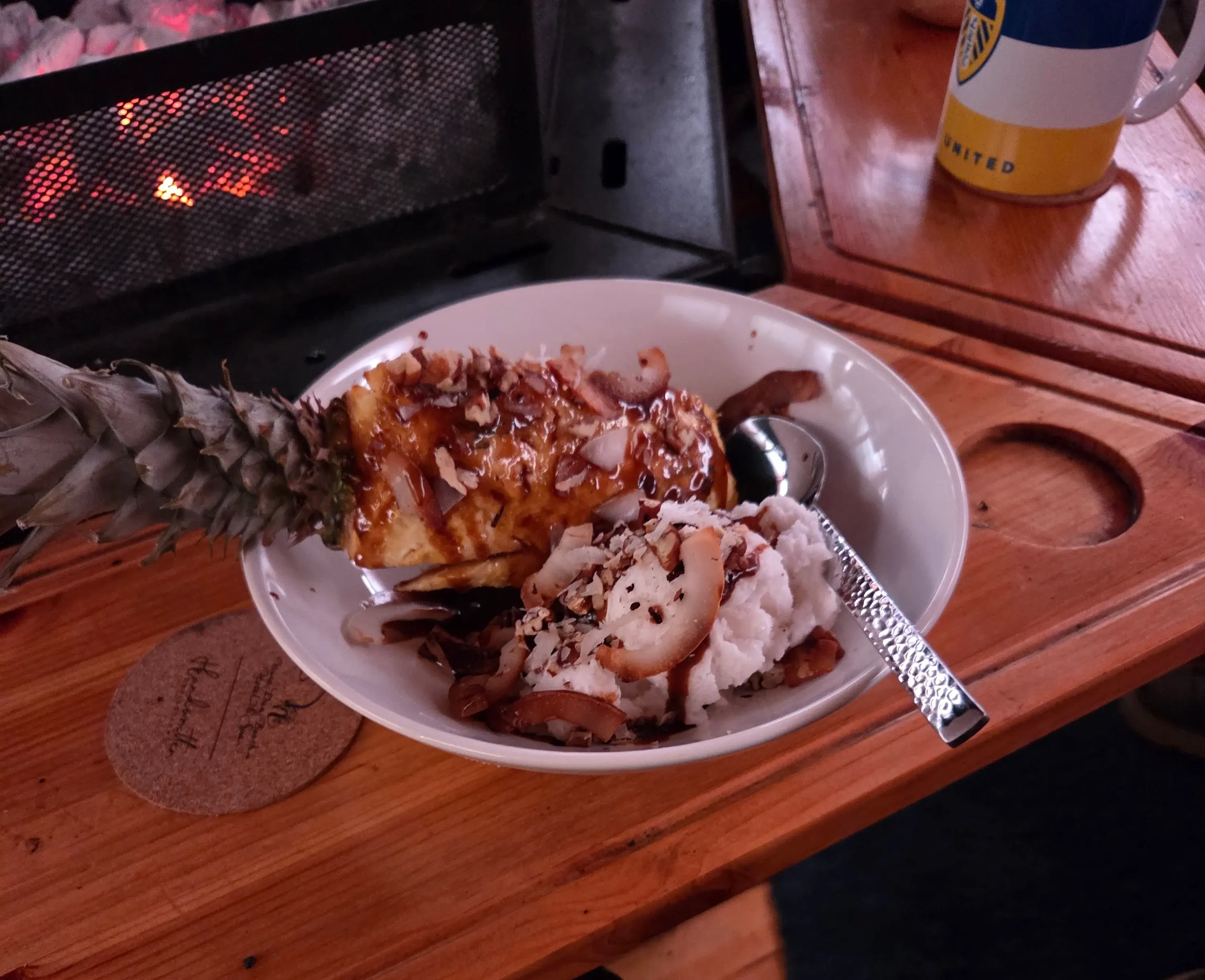 inside an arctic cabins bbq hut